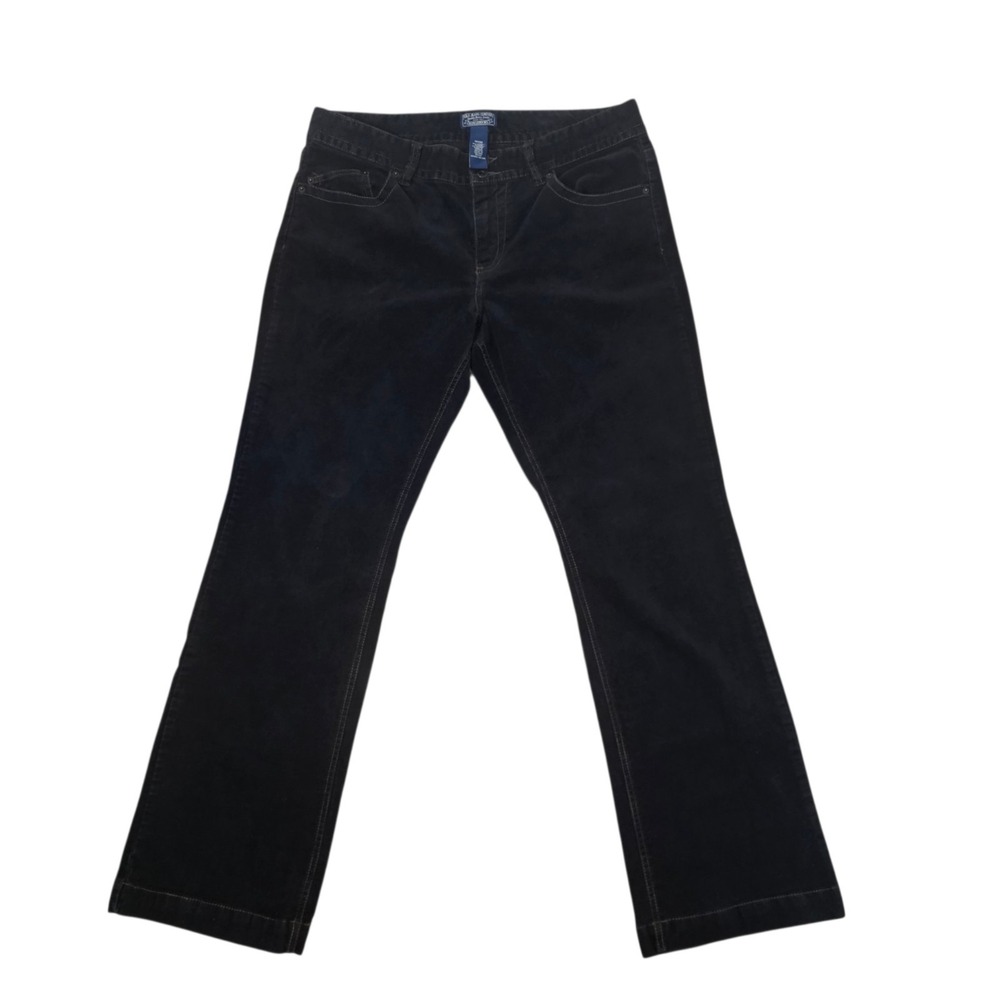Polo Jeans Co Ralph Lauren Womens 14 Black Corduroy Bootcut Y2K Pants